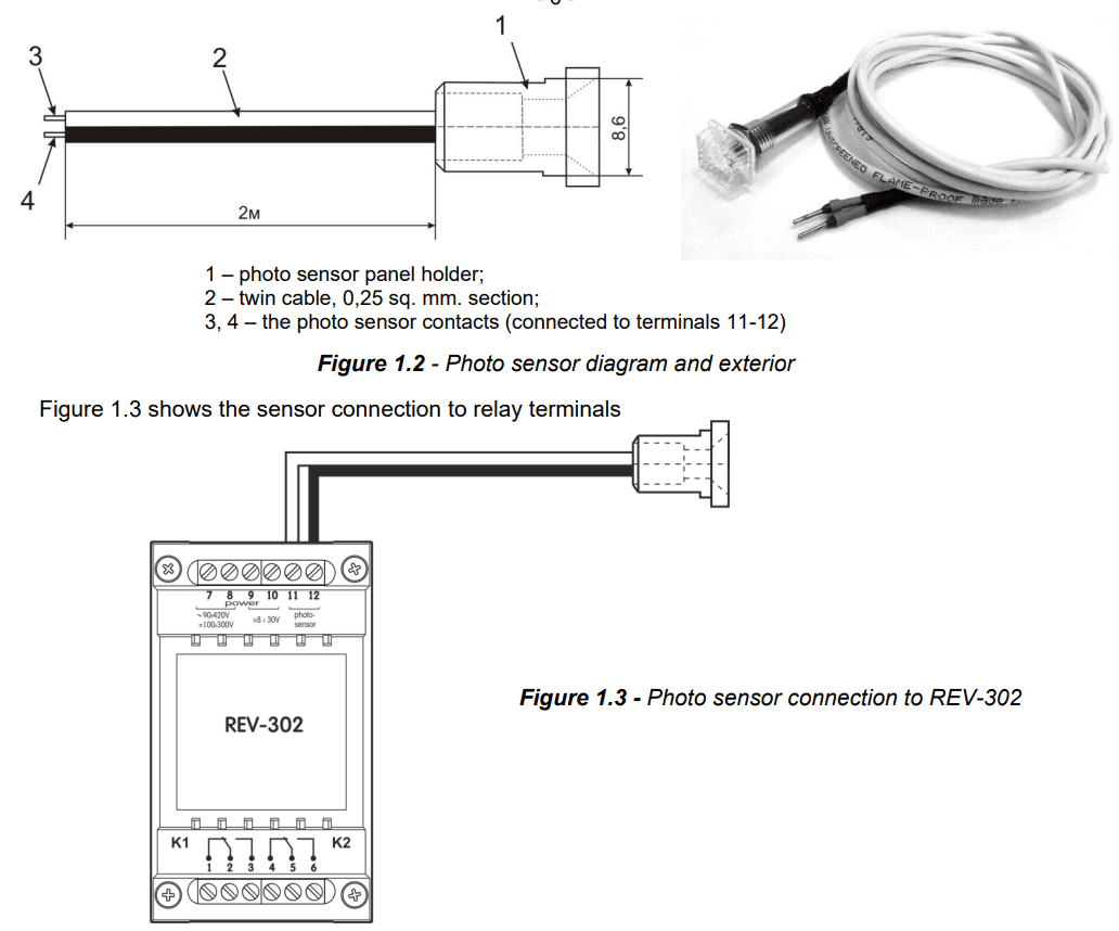 Astronomiskais laika relejs ar fotosensoru REV 302