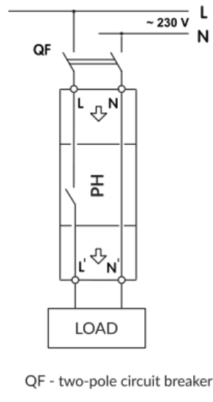 Vienfāzes sprieguma kontroles relejs PH32T – elektroiekārtu aizsardzība līdz 32 A