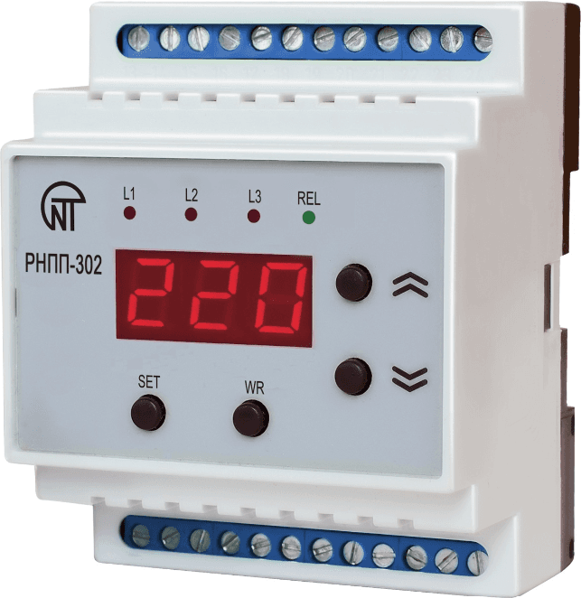 TRĪSFĀZU SPRIEGUMA UN FĀZES KONTROLES RELEJS RNPP-302