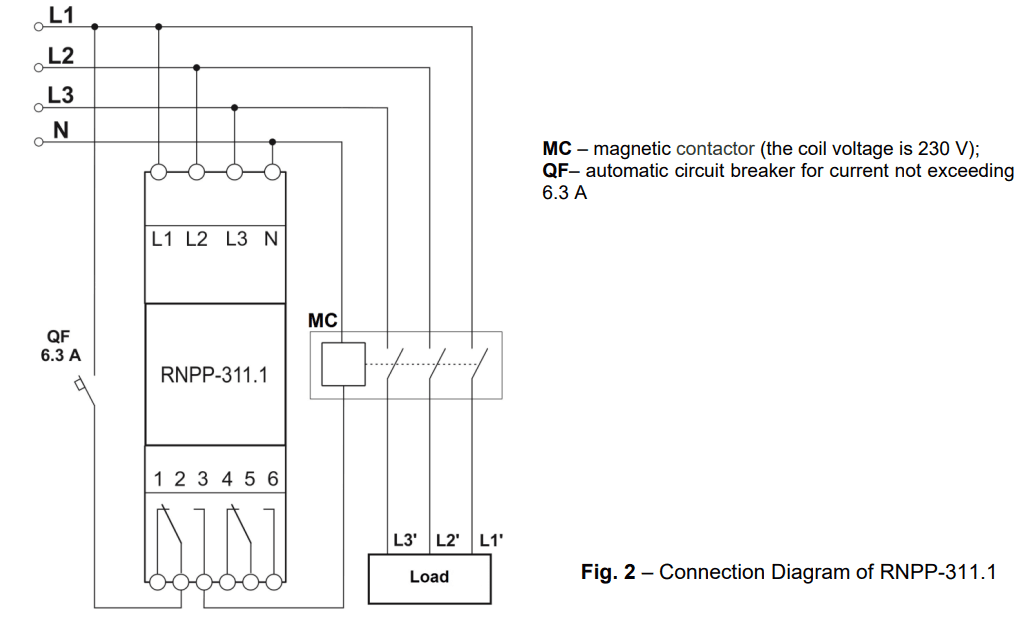 TRĪSFĀZU SPRIEGUMA UN FĀŽU KONTROLES RELEJS RNPP-311.1