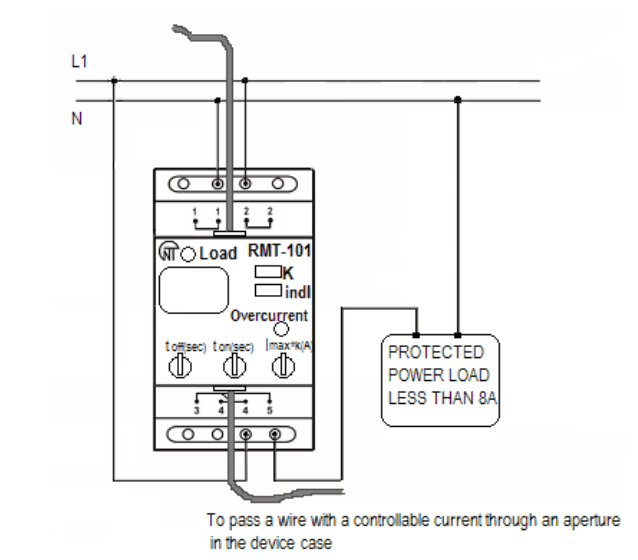 RMT-101 maksimālās strāvas relejs